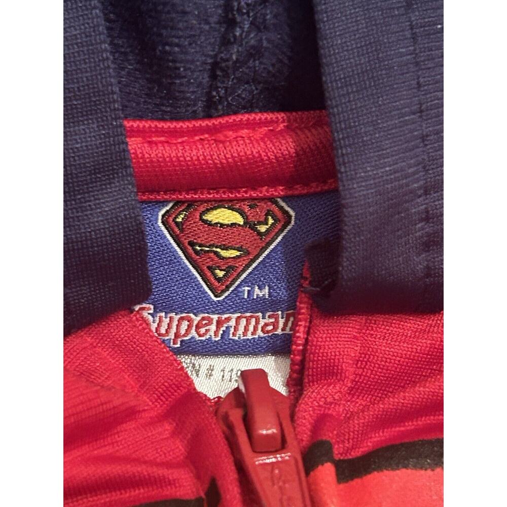 SUPERMAN Hoodie Coat Jacket Size 2T MARVEL DC Comic "Stronger Faster Superman" - Picture 5 of 5
